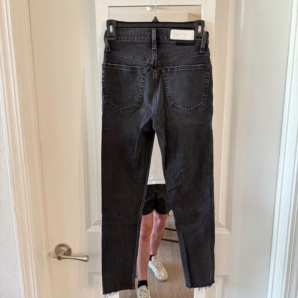 Re/Done Skinny Jeans Size 24 Color Black - Picture 3 of 4